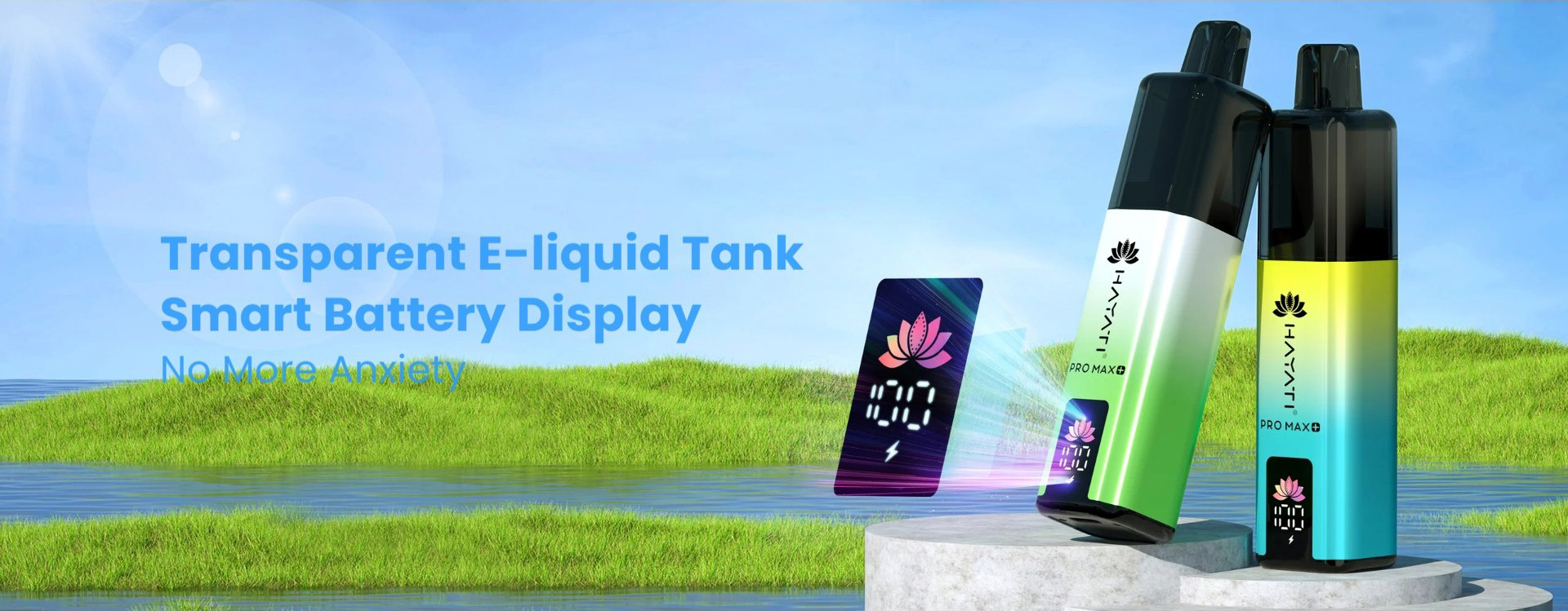 Hayati 6000 Puffs Disposable Vape with LED display screen