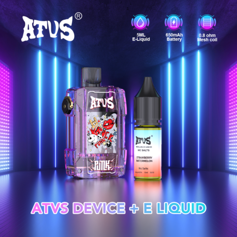 DE012 7000 Puffs Disposable Vape with rechargeable and adjustable airflow ATVS Vape