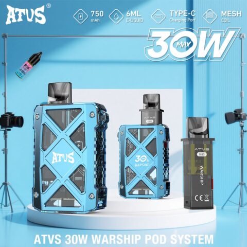 DE012 7000 Puffs Disposable Vape with rechargeable and adjustable airflow ATVS Vape