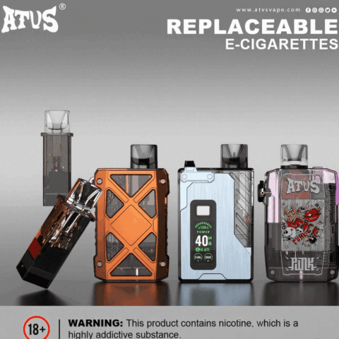 DE012 7000 Puffs Disposable Vape with rechargeable and adjustable airflow ATVS Vape