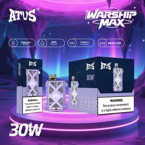 DE012 7000 Puffs Disposable Vape with rechargeable and adjustable airflow ATVS Vape