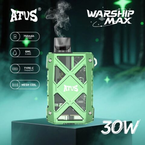 DE012MAX 7000 Puffs Disposable Vape with rechargeable and adjustable airflow ATVS Vape