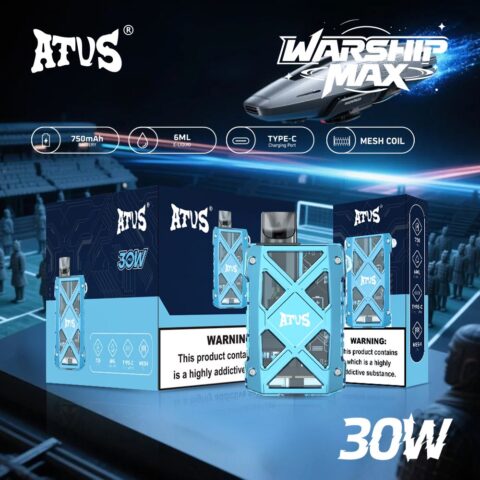 DE012MAX 7000 Puffs Disposable Vape with rechargeable and adjustable airflow ATVS Vape