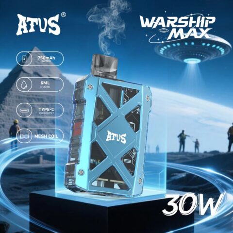 DE012MAX 7000 Puffs Disposable Vape with rechargeable and adjustable airflow ATVS Vape