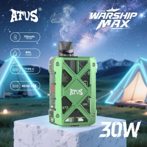 DE012MAX 7000 Puffs Disposable Vape with rechargeable and adjustable airflow ATVS Vape