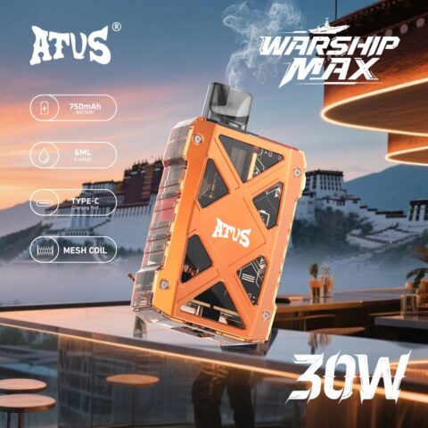 DE012MAX 7000 Puffs Disposable Vape with rechargeable and adjustable airflow ATVS Vape