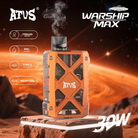 DE012MAX 7000 Puffs Disposable Vape with rechargeable and adjustable airflow ATVS Vape
