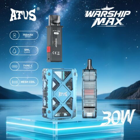 DE012MAX 7000 Puffs Disposable Vape with rechargeable and adjustable airflow ATVS Vape