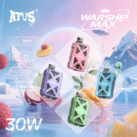 DE012MAX 7000 Puffs Disposable Vape with rechargeable and adjustable airflow ATVS Vape