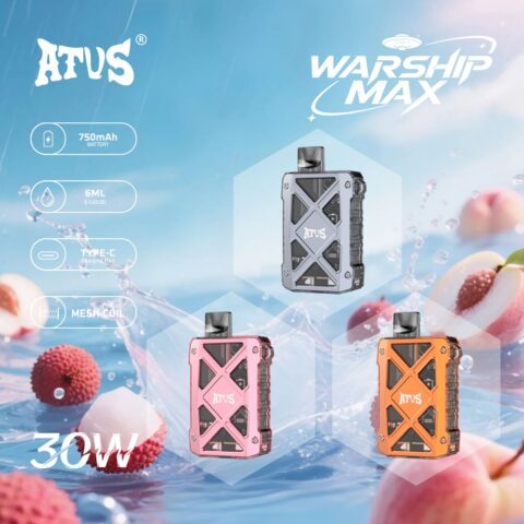 DE012MAX 7000 Puffs Disposable Vape with rechargeable and adjustable airflow ATVS Vape