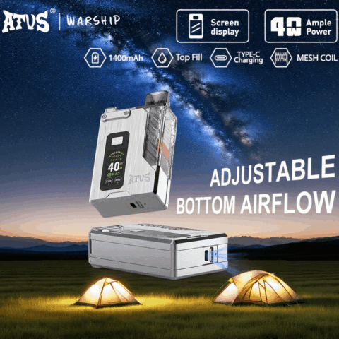 DE012PRO 7000 Puffs Disposable Vape with rechargeable and adjustable airflow ATVS Vape