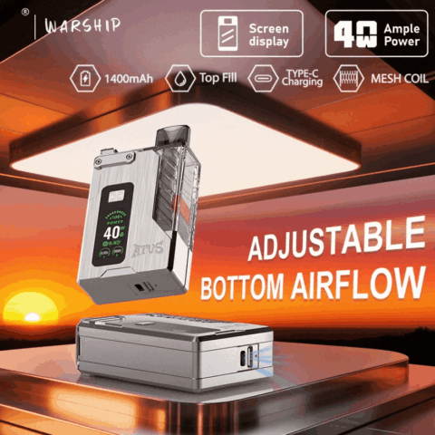 DE012PRO 7000 Puffs Disposable Vape with rechargeable and adjustable airflow ATVS Vape