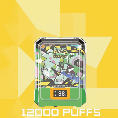 DE013A 12000 Puffs Disposable Vape with LED display screen and adjustable airflow ATVS Vape