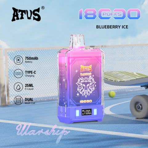 DE015 18000 Puffs Disposable Vape with LED display screen and adjustable airflow rechargeable ATVS Vape