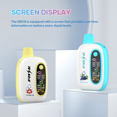 DE016 25000 Puffs Disposable Vape with LED display screen and adjustable airflow rechargeable ATVS Vape