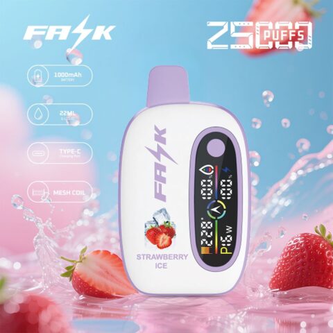 DE016 25000 Puffs Disposable Vape with LED display screen and adjustable airflow rechargeable ATVS Vape