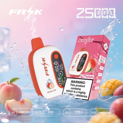 DE016 25000 Puffs Disposable Vape with LED display screen and adjustable airflow rechargeable ATVS Vape