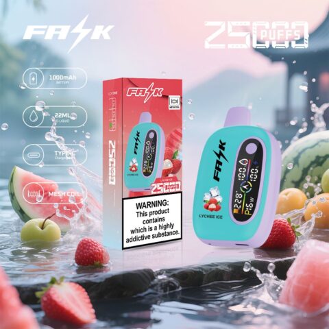 DE016 25000 Puffs Disposable Vape with LED display screen and adjustable airflow rechargeable ATVS Vape