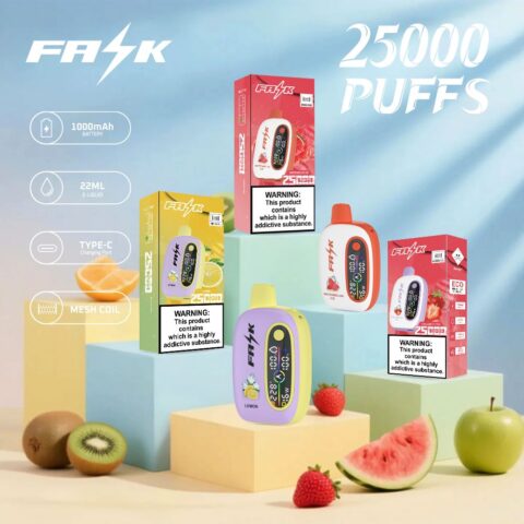 DE016 25000 Puffs Disposable Vape with LED display screen and adjustable airflow rechargeable ATVS Vape