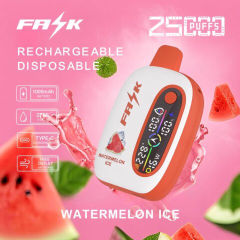 DE016 25000 Puffs Disposable Vape with LED display screen and adjustable airflow rechargeable ATVS Vape