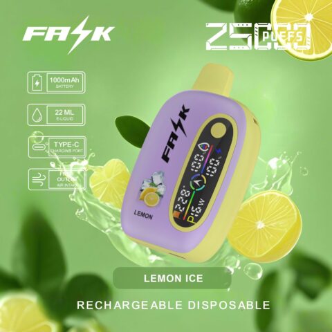 DE016 25000 Puffs Disposable Vape with LED display screen and adjustable airflow rechargeable ATVS Vape