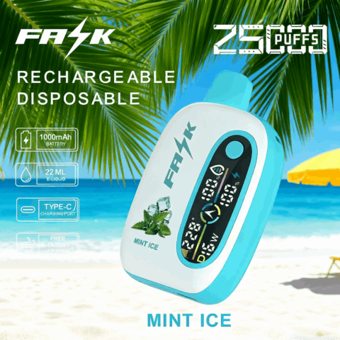 DE016 25000 Puffs Disposable Vape with LED display screen and adjustable airflow rechargeable ATVS Vape