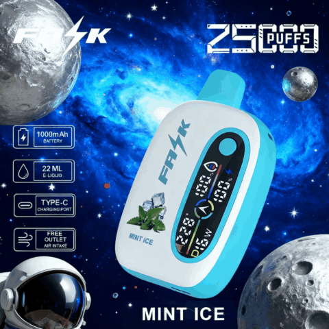 DE016 25000 Puffs Disposable Vape with LED display screen and adjustable airflow rechargeable ATVS Vape