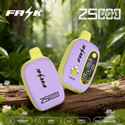 DE016 25000 Puffs Disposable Vape with LED display screen and adjustable airflow rechargeable ATVS Vape