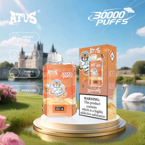 DE017 30000 Puffs Disposable Vape with LED display screen and adjustable airflow rechargeable ATVS Vape