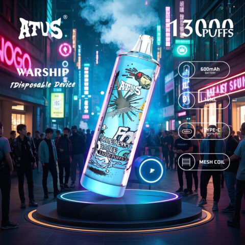 DE018 13000 Puffs Disposable Vape with rechargeable ATVS Vape
