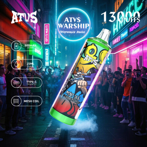 DE018 13000 Puffs Disposable Vape with rechargeable ATVS Vape