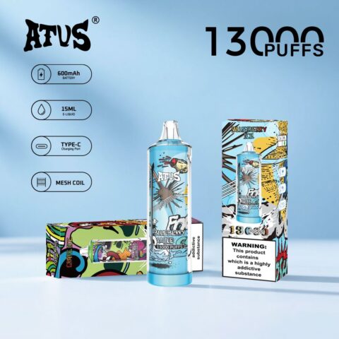 DE018 13000 Puffs Disposable Vape with rechargeable ATVS Vape