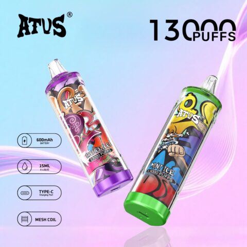 DE018 13000 Puffs Disposable Vape with rechargeable ATVS Vape