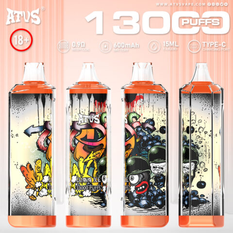 DE018 13000 Puffs Disposable Vape with rechargeable ATVS Vape