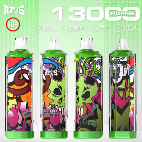 DE018 13000 Puffs Disposable Vape with rechargeable ATVS Vape