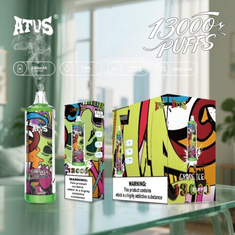 DE018 13000 Puffs Disposable Vape with rechargeable ATVS Vape