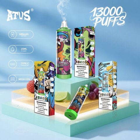 DE018 13000 Puffs Disposable Vape with rechargeable ATVS Vape