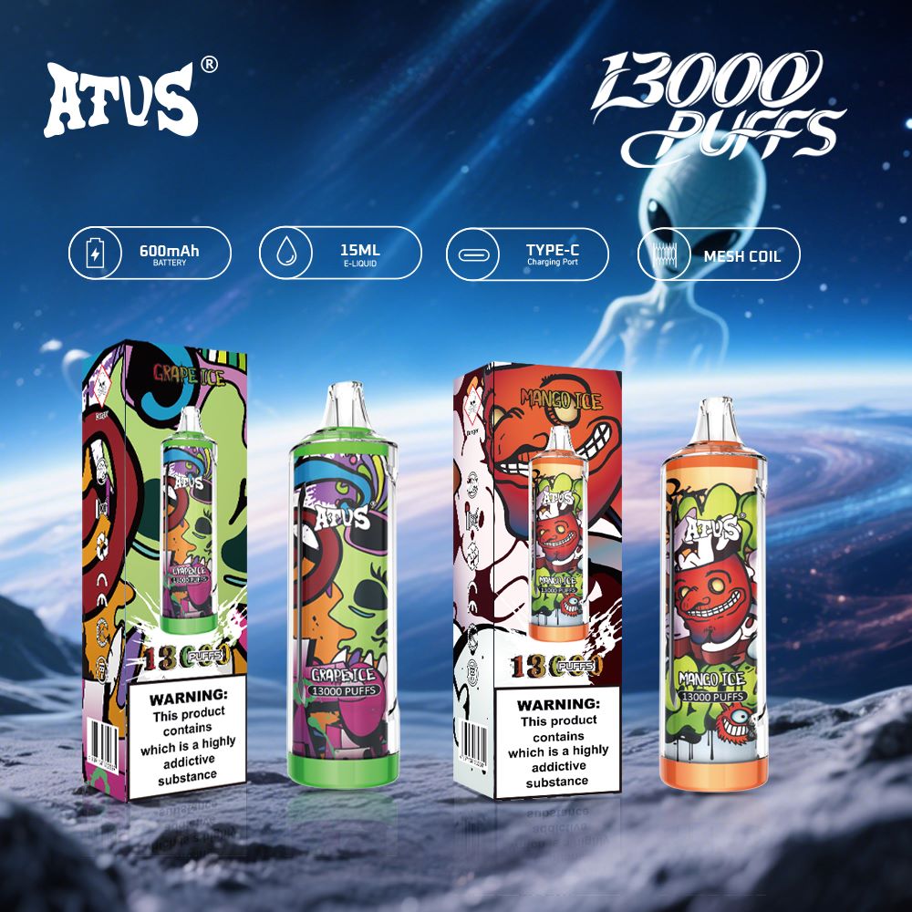 DE018 13000 Puffs Disposable Vape with rechargeable ATVS Vape