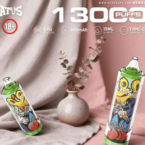 DE018 13000 Puffs Disposable Vape with rechargeable ATVS Vape