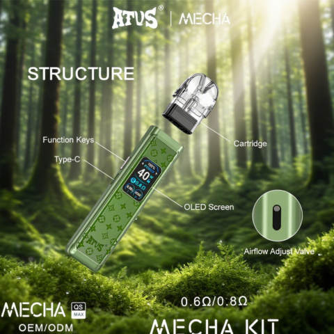 DE019MAX Refillable Pod Kit System Device ATVS Vape