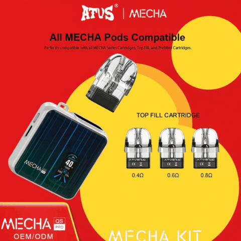 DE019PRO Refillable Pod Kit System Device ATVS Vape