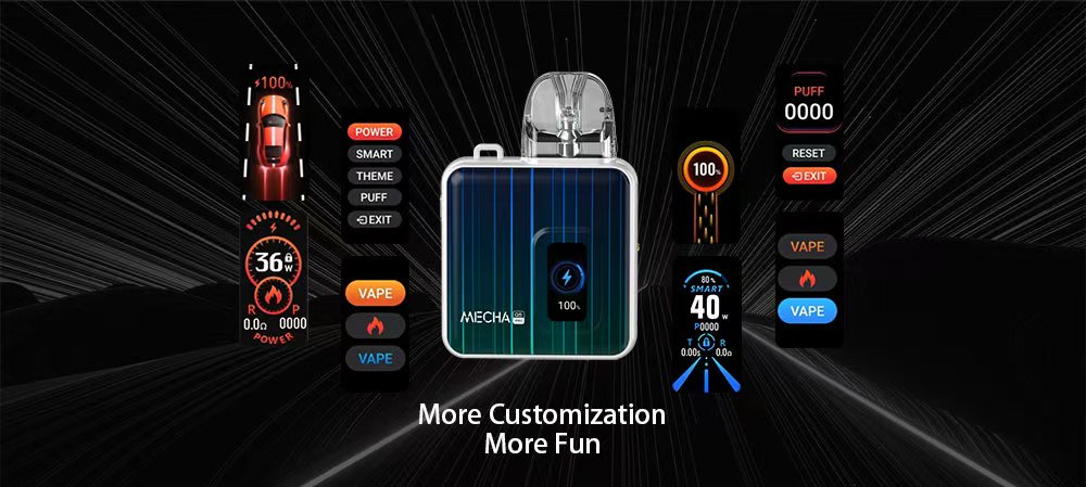 DE019PRO Refillable Pod Kit System Device ATVS Vape