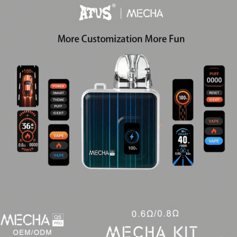 DE019PRO Refillable Pod Kit System Device ATVS Vape