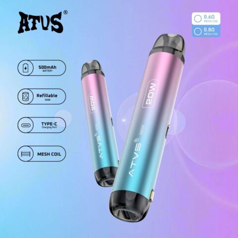 DE020 Refillable Pod Kit System Device with Adjustable Airflow MTL RDL ATVS Vape