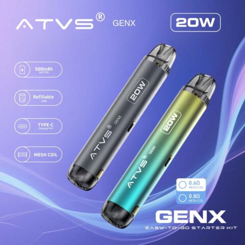 DE020 Refillable Pod Kit System Device with Adjustable Airflow MTL RDL ATVS Vape