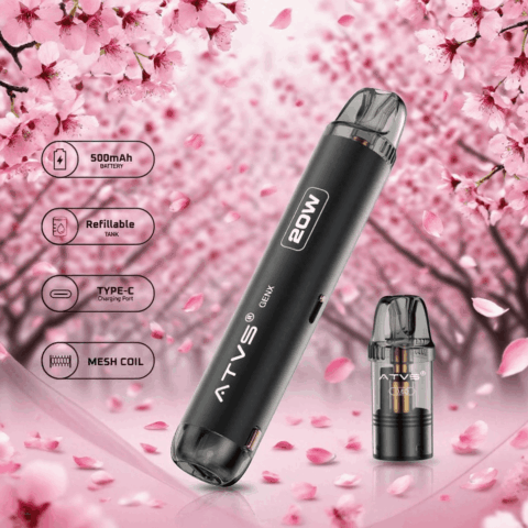 DE020 Refillable Pod Kit System Device with Adjustable Airflow MTL RDL ATVS Vape