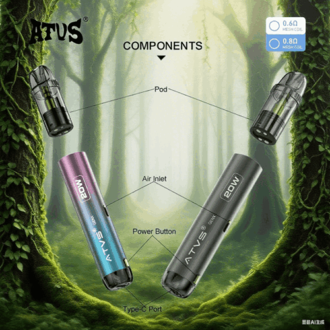 DE020 Refillable Pod Kit System Device with Adjustable Airflow MTL RDL ATVS Vape