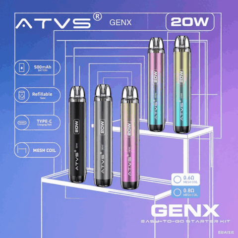 DE020 Refillable Pod Kit System Device with Adjustable Airflow MTL RDL ATVS Vape