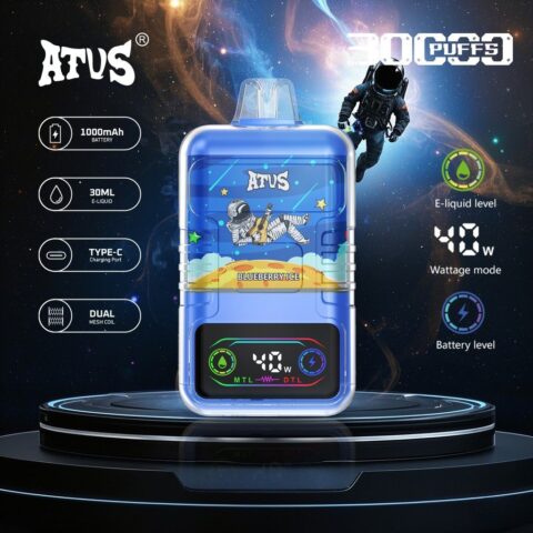 DE021 30000 Puffs Disposable Vape with LED display screen and adjustable airflow MTL DTL ATVS Vape