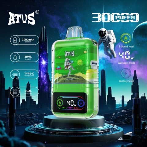 DE021 30000 Puffs Disposable Vape with-LED-display-screen and adjustable airflow MTL DTL ATVS Vape